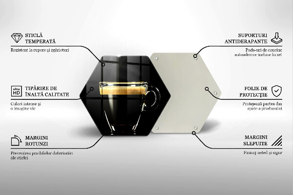 Tábua de cortar Um copo de café preto