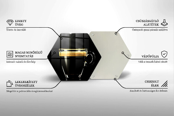 Tábua de cortar Um copo de café preto