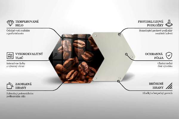 Tábua cozinha Grãos de café marrons