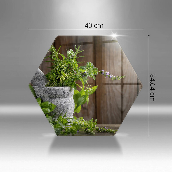 Tábua corte Ervas verdes