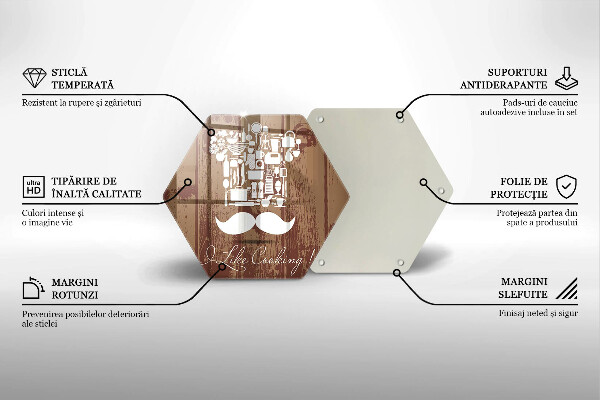 Tábua de cortar alimentos A inscrição eu gosto de cozinhar