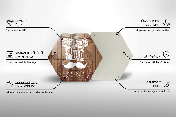 Tábua de cortar alimentos A inscrição eu gosto de cozinhar