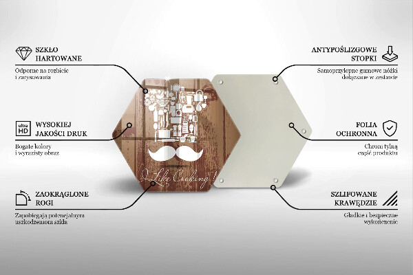 Tábua de cortar alimentos A inscrição eu gosto de cozinhar