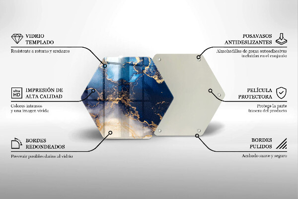 Tábua cozinha Abstração de mármore