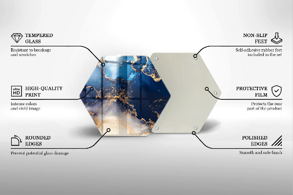 Tábua cozinha Abstração de mármore