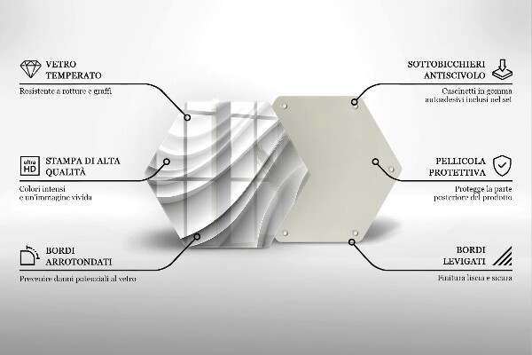 Tábua para cozinha Linhas geométricas