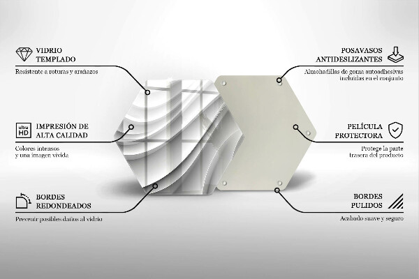 Tábua para cozinha Linhas geométricas