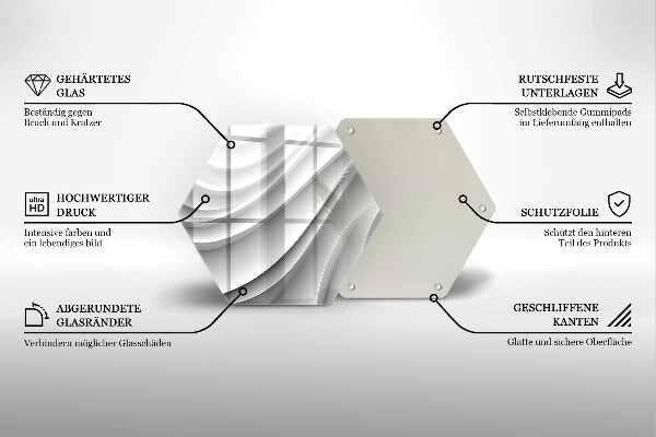 Tábua para cozinha Linhas geométricas