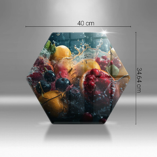 Tábua de cortar alimentos Fruta na água