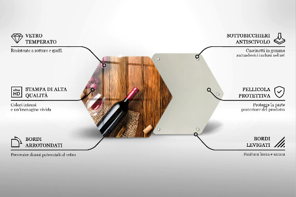 Tábua para cozinha Uma garrafa de vinho tinto