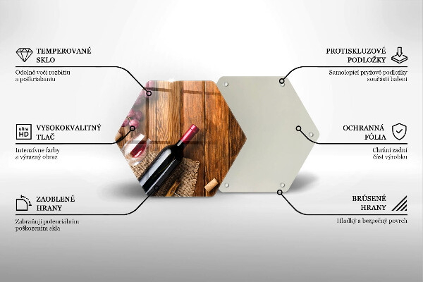 Tábua para cozinha Uma garrafa de vinho tinto