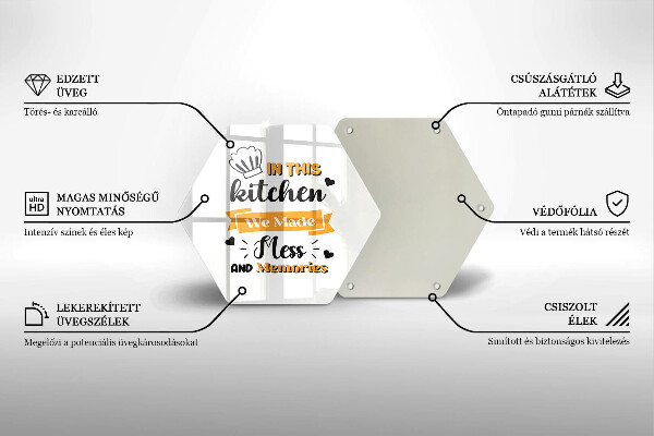 Tábua de vidro Nesta cozinha fizemos bagunça e memórias