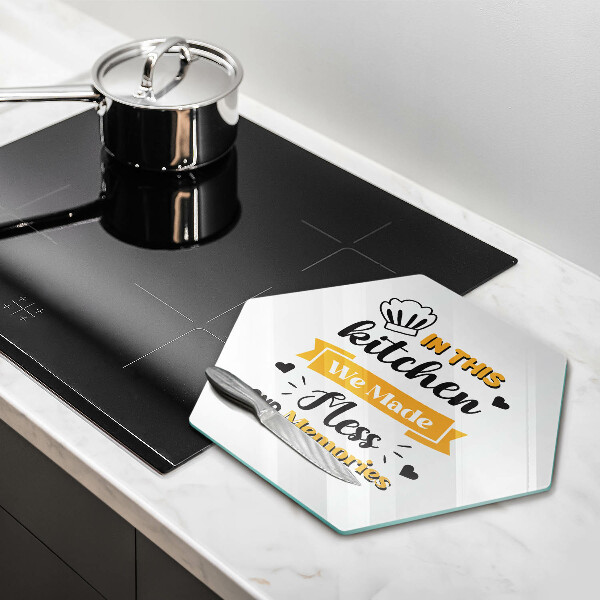 Tábua de vidro Nesta cozinha fizemos bagunça e memórias