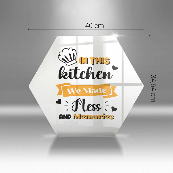 Tábua de vidro Nesta cozinha fizemos bagunça e memórias