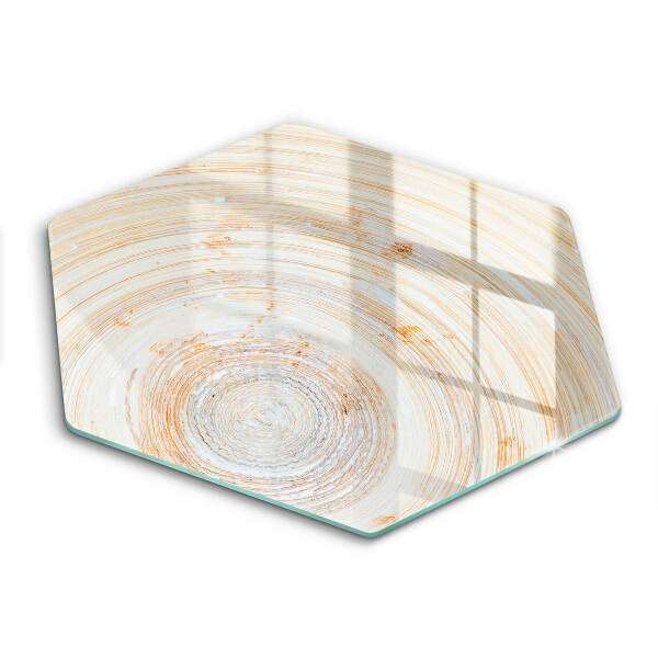 Tábua de corte de vidro Textura de madeira