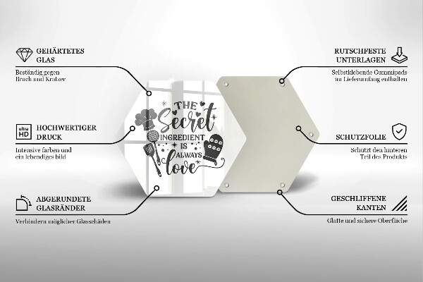 Tábua de corte Inscrição, frase