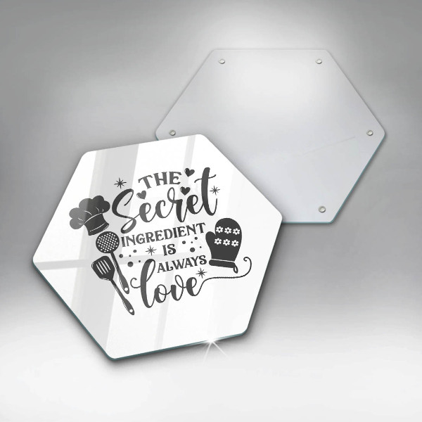 Tábua de corte Inscrição, frase