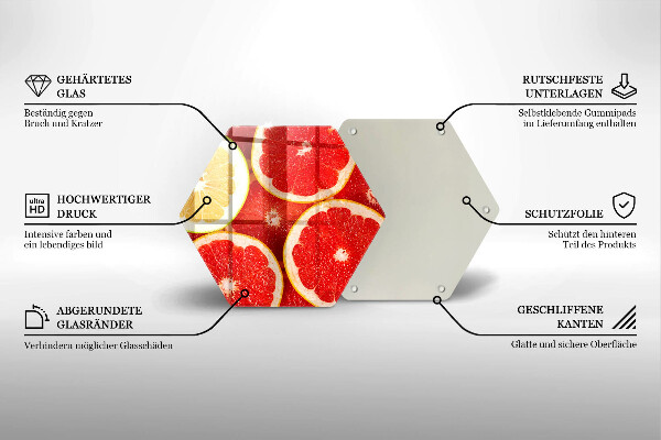 Tábua de cortar Fatias de toranja