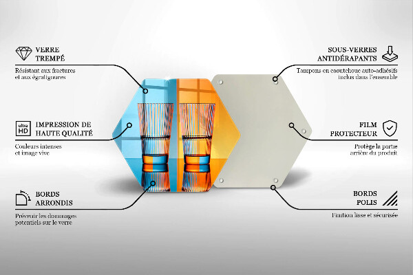 Tábua para corte Dois copos de água