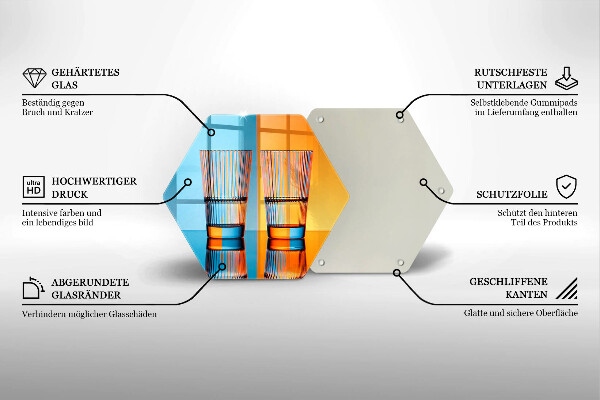Tábua para corte Dois copos de água