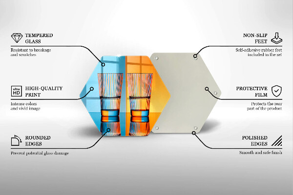 Tábua para corte Dois copos de água