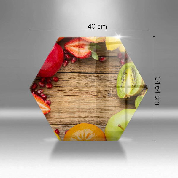 Tábua de vidro Fruta fresca