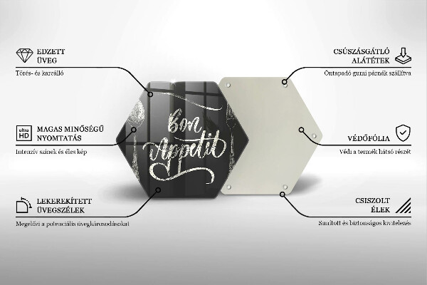 Tábua de cortar A inscrição Bon Appetit