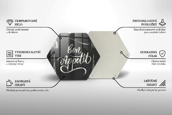 Tábua de cortar A inscrição Bon Appetit