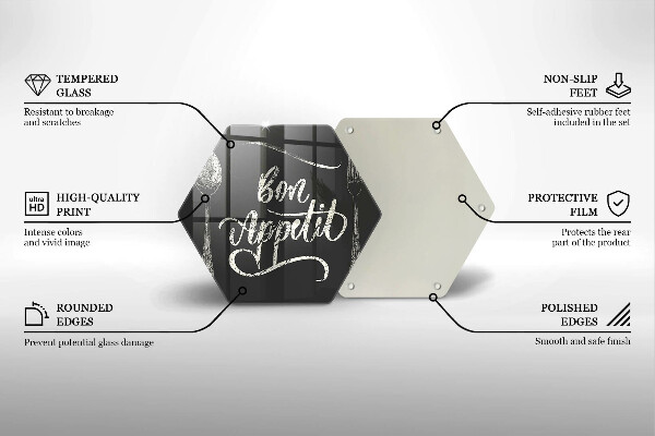 Tábua de cortar A inscrição Bon Appetit