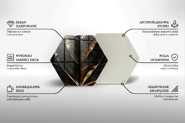 Tábua cozinha Folha de ouro