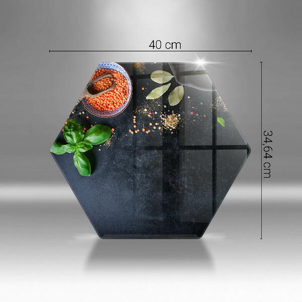 Tábua de vidro Tigelas de especiarias