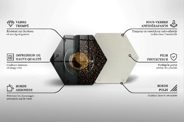 Tábua de cortar alimentos Café e feijão