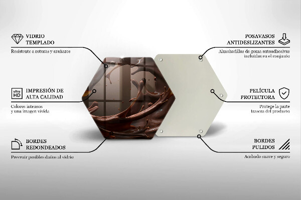 Tábua para corte Chocolate líquido