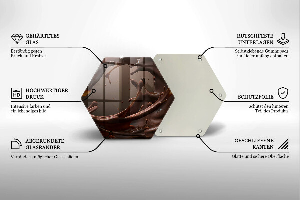 Tábua para corte Chocolate líquido