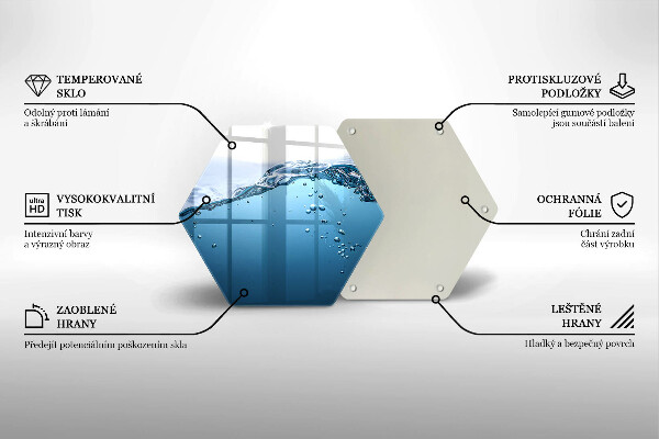 Tábua para cozinha Água azul