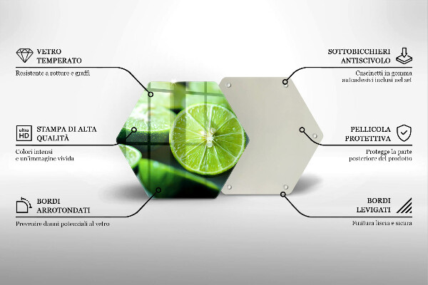 Tábua para cozinha limão cítrico