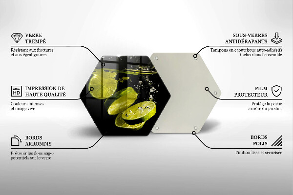 Tábua de corte Limões na água