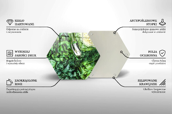 Tábua de cortar Vegetais verdes