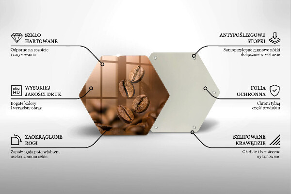 Tábua corte Grãos de café