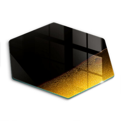 Tábua de cortar de vidro Cerveja gaseificada