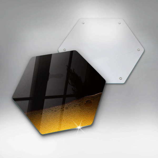 Tábua de cortar de vidro Cerveja gaseificada