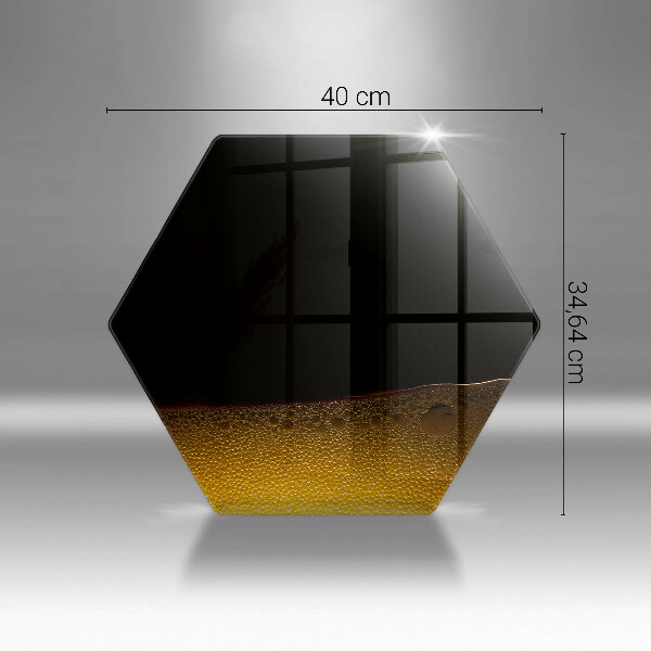 Tábua de cortar de vidro Cerveja gaseificada