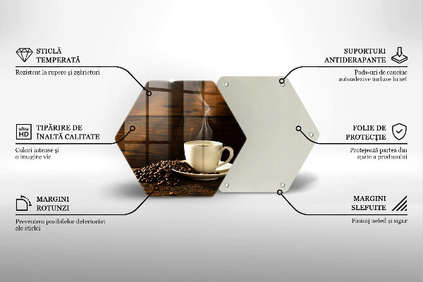 Tábua cozinha Xícara de café de madeira