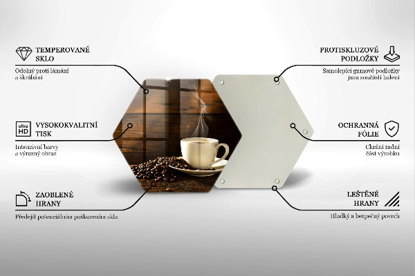 Tábua cozinha Xícara de café de madeira