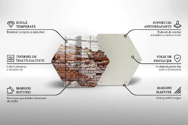 Tábua de corte Parede velha de tijolos e concreto