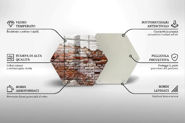 Tábua de corte Parede velha de tijolos e concreto