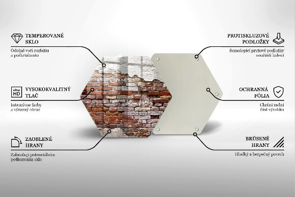 Tábua de corte Parede velha de tijolos e concreto