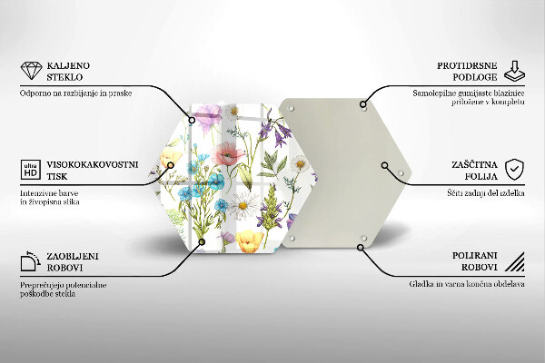 Tábua para corte Ilustração de flores