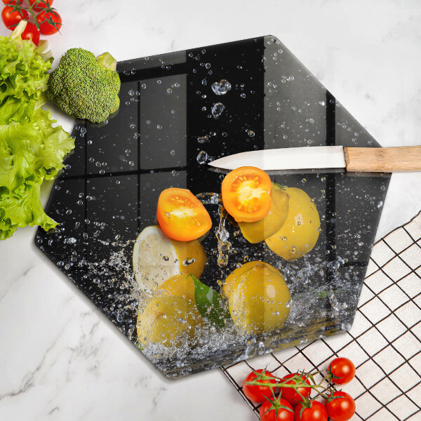 Tábua para corte Fruta limão suculenta