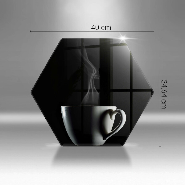 Tábua de cortar de vidro Uma xícara de chá